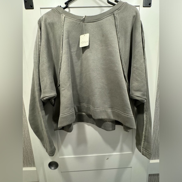 NWT Free People Francis Pullover in Aven, Size Medium - Picture 6 of 8